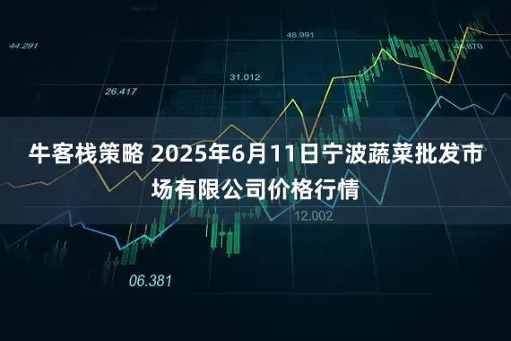 牛客栈策略 2025年6月11日宁波蔬菜批发市场有限公司价格行情
